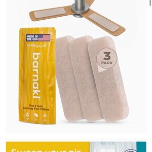 TWO- Pet Fresh Ceiling Fan Filters - 3 Pack